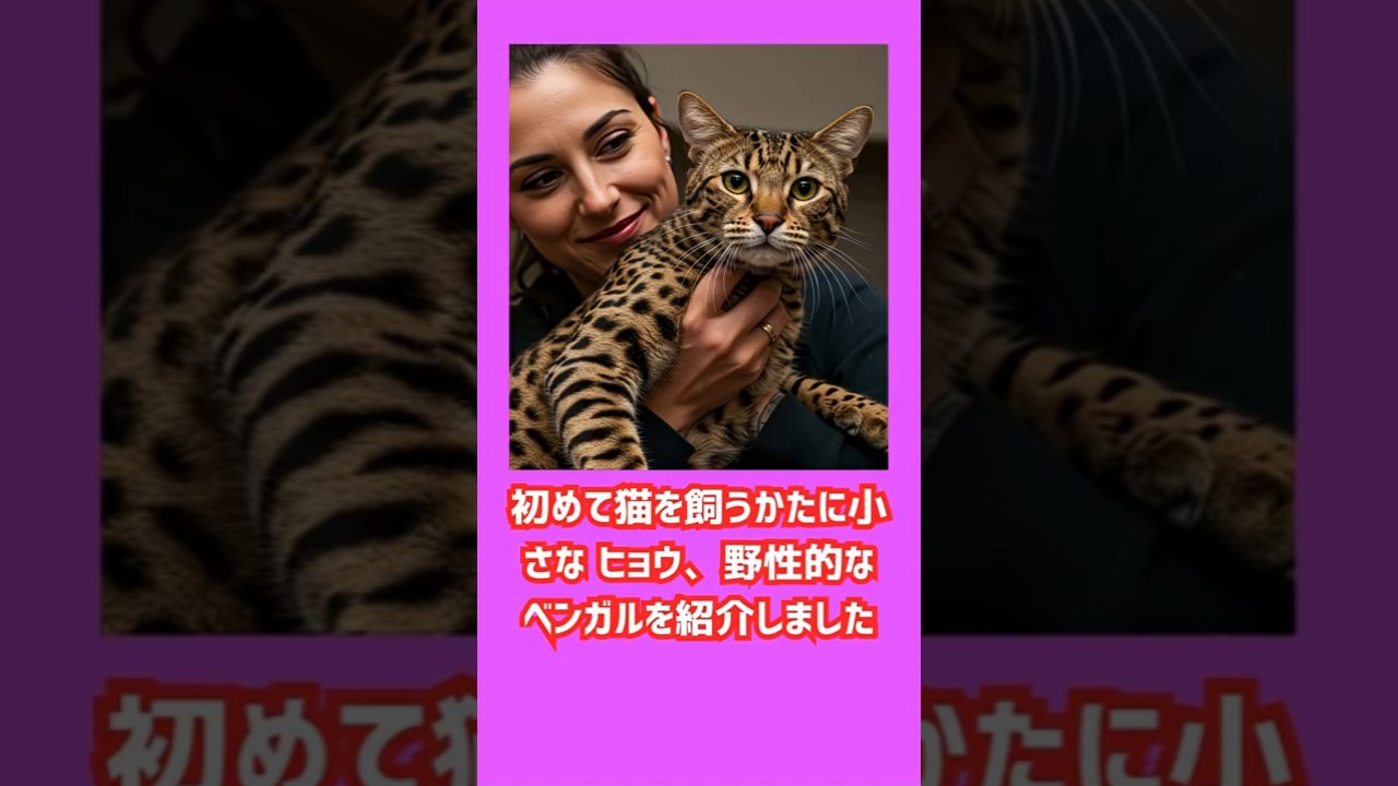 小さなヒヨウがあなたの傍にやってきた‼️　　#雑学　#ネコの雑学　#ベンガル