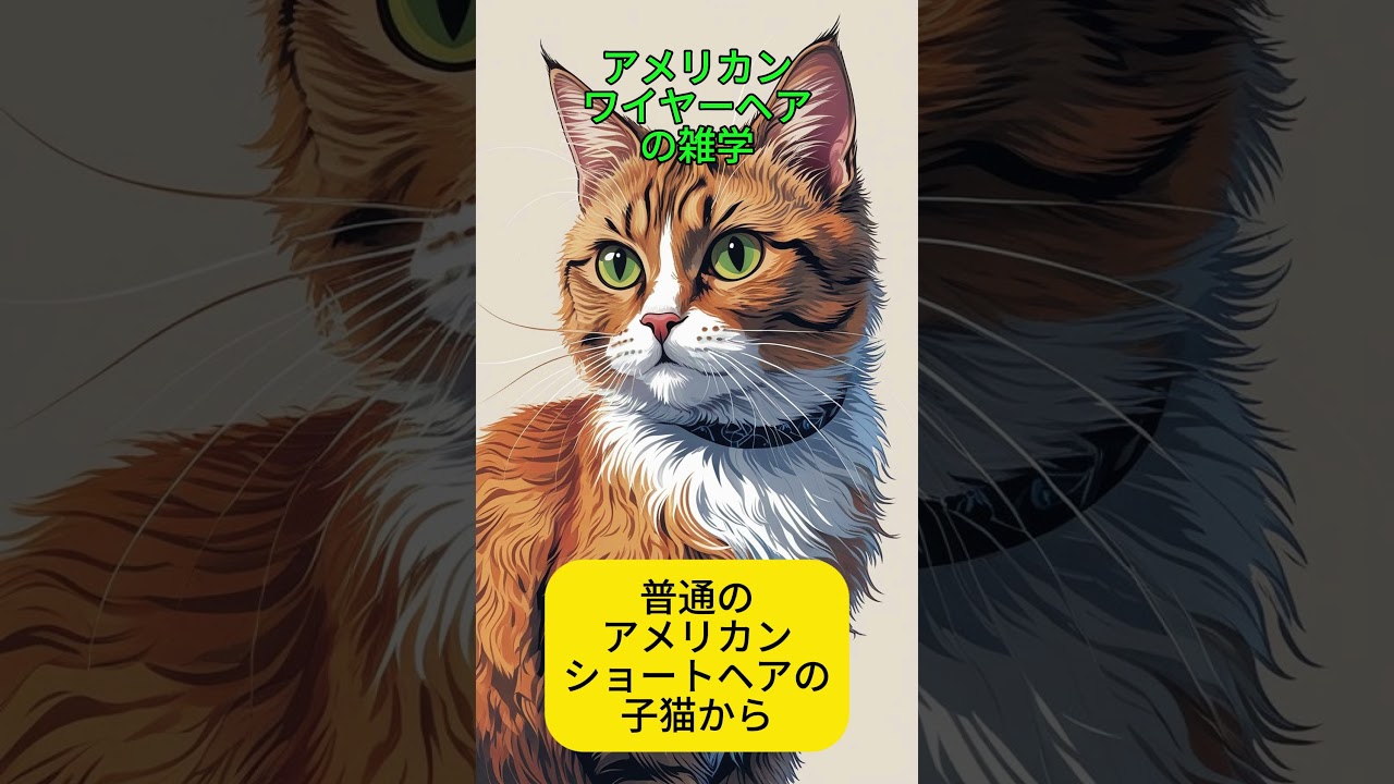 アメリカンワイヤーヘアの雑学 #アメリカンワイヤーヘア #猫 #プチ知識 #雑学