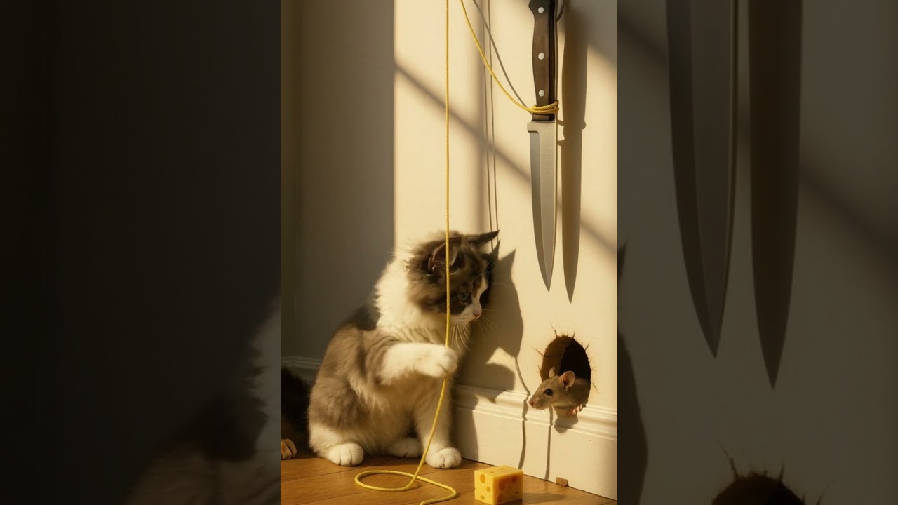 Ragdoll Kitten Plays with a Deadly Trap!!