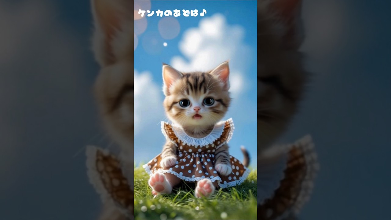 ケンカのあとは♪かわいい子猫の歌♡ #catsong  #ねこ #trending