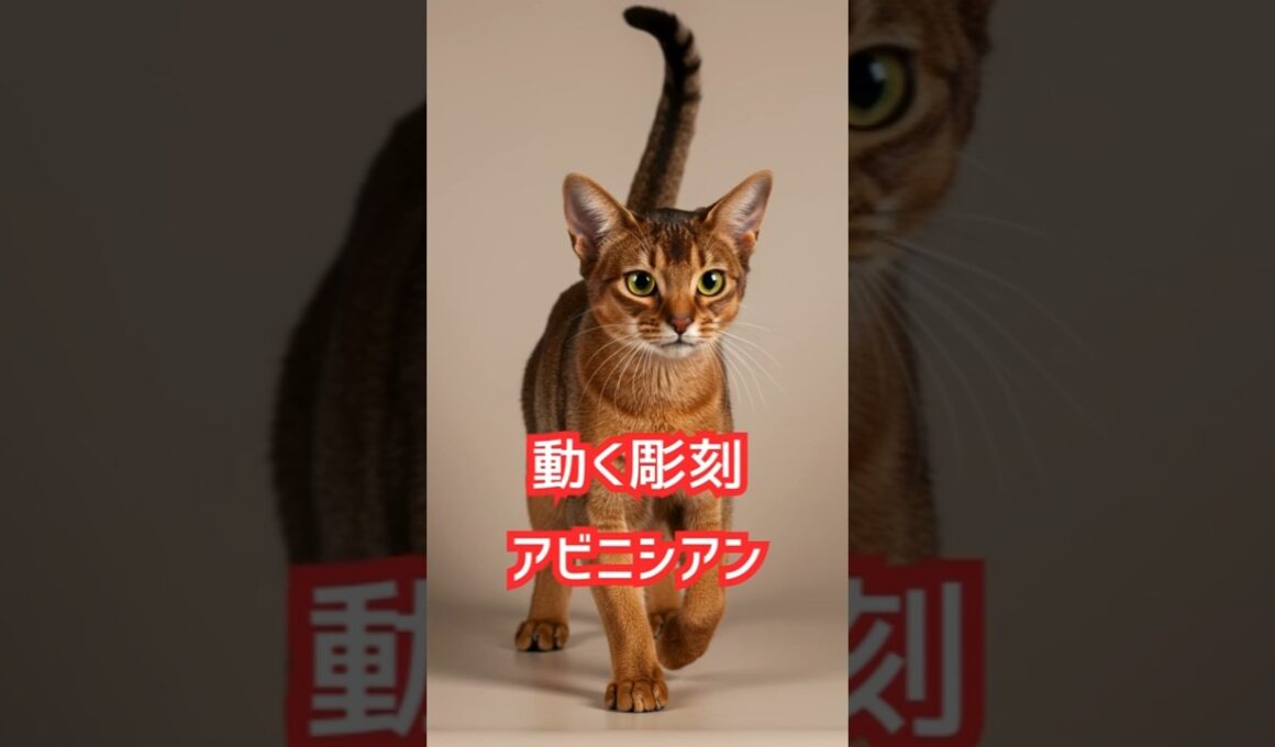 動く彫刻、筋肉質で俊敏美しい猫。アビシニアン！　　　　　　　　　　　　　　　　　　　　　　#ネコの雑学 　#雑学　#アビシニアン