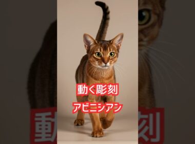 動く彫刻、筋肉質で俊敏美しい猫。アビシニアン！　　　　　　　　　　　　　　　　　　　　　　#ネコの雑学 　#雑学　#アビシニアン