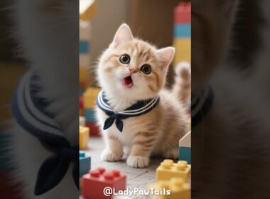 楽しい時間が続くよ！AIにゃんこ「おもちゃのチャチャチャ」💕😽💕