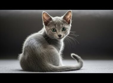 ロシアンブルーの子猫 #猫 #cat #RussianBlue #kitten #pets