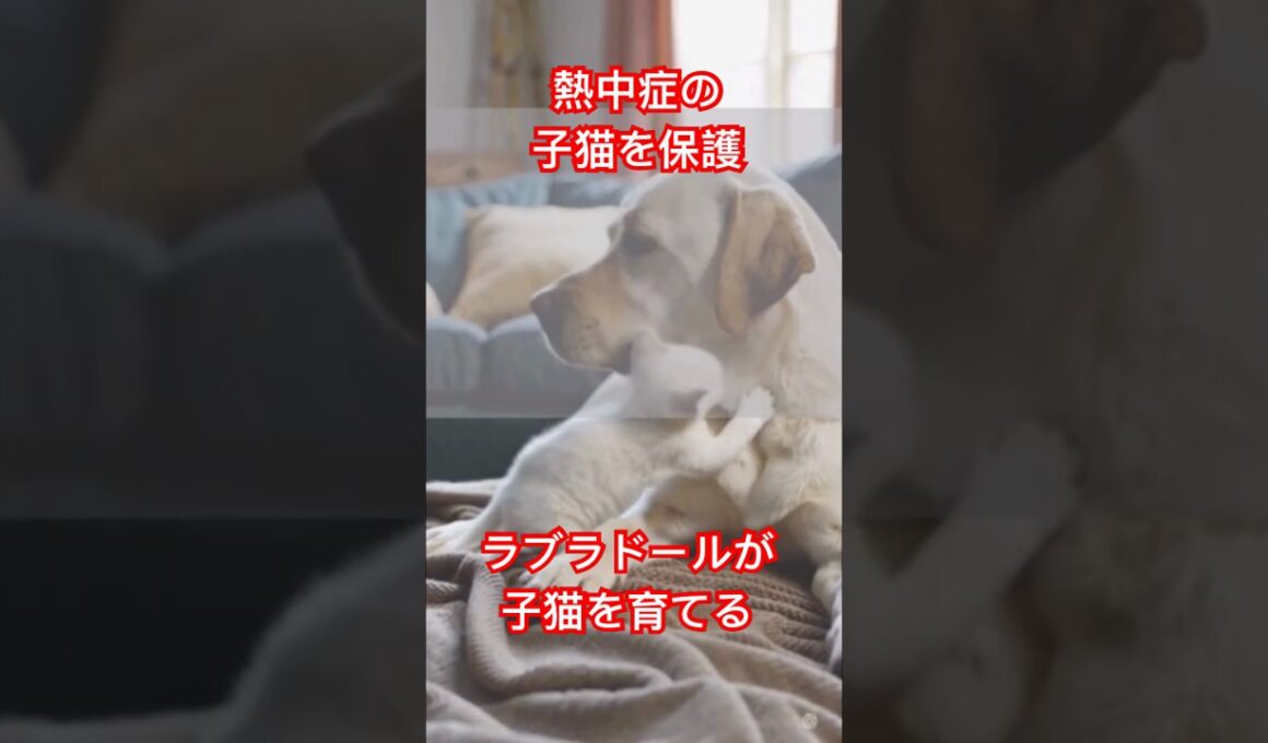ラブラドールが熱中症で倒れた子猫を発見！#cat   ＃short