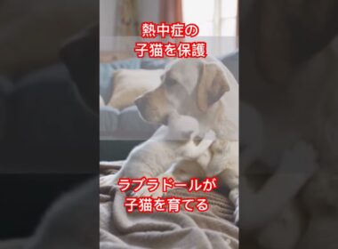ラブラドールが熱中症で倒れた子猫を発見！#cat   ＃short