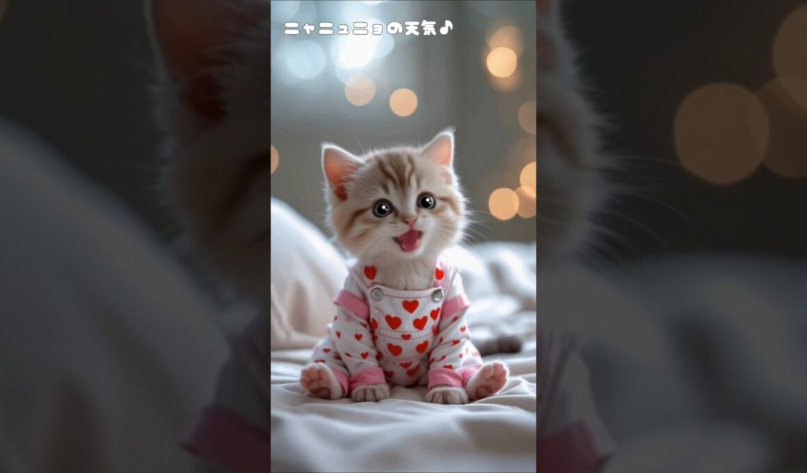 ニャニュニョの天気♪かわいい子猫のうた♡ #catsong  #ねこ #tranding