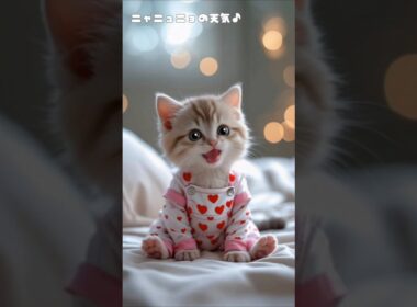 ニャニュニョの天気♪かわいい子猫のうた♡ #catsong  #ねこ #tranding