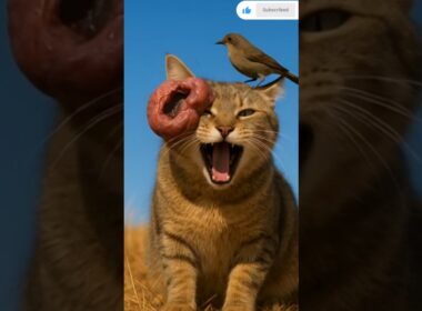 wounded lion child with sparrow #animals #lion #shorts #shortvideo