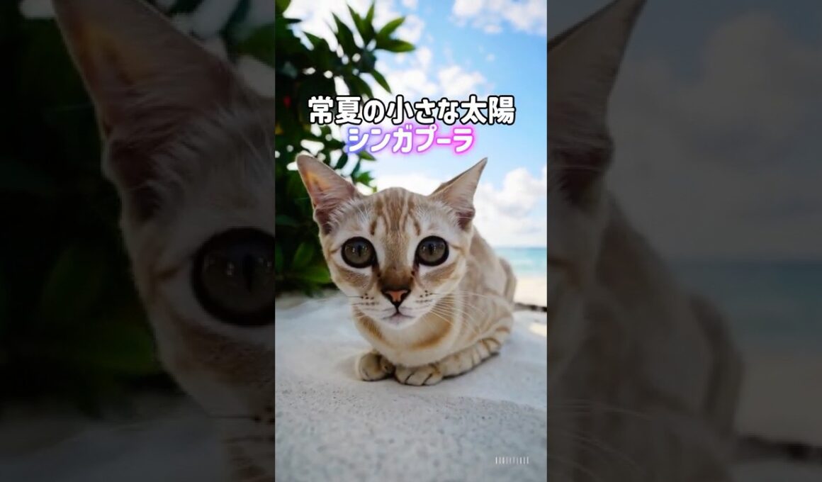 夏が似合う猫5選😼☀️シャム•カオマニー•シンガプーラ•オリエンタルショートヘア•日本猫