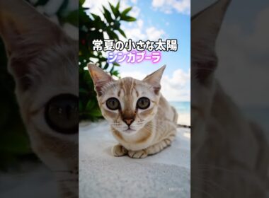 夏が似合う猫5選😼☀️シャム•カオマニー•シンガプーラ•オリエンタルショートヘア•日本猫