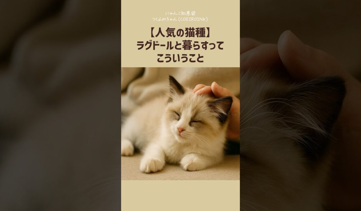 【人気の猫種】ラグドールと暮らすって、こういうこと