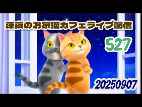 深夜のお家猫カフェライブ配信 ５２７