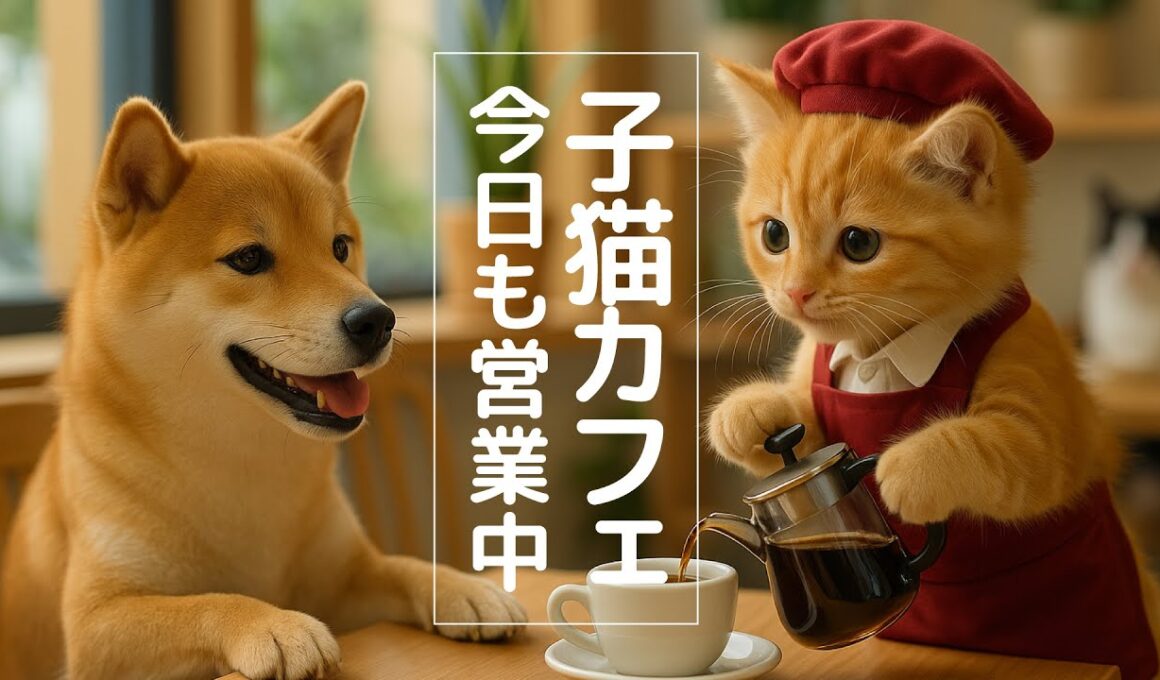 【AI】子猫カフェスタッフ奮闘記ー猫のこカフェ営業中