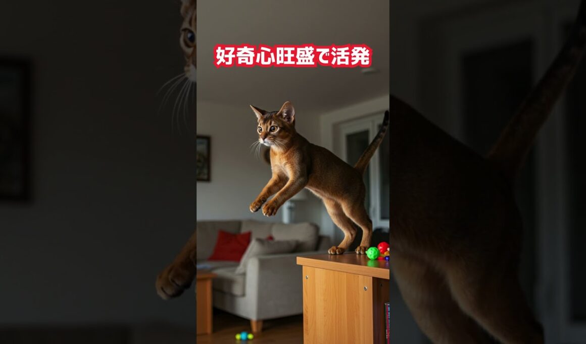 飼うには勇気のいるネコ❗アビシニアン‼️　　#ネコの雑学　#雑学　#アビシニアン　#飼うには勇気のいるネコアビシニアン