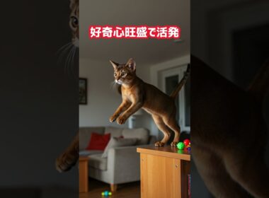 飼うには勇気のいるネコ❗アビシニアン‼️　　#ネコの雑学　#雑学　#アビシニアン　#飼うには勇気のいるネコアビシニアン