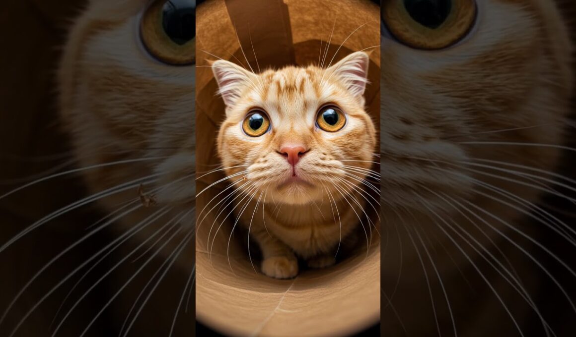 茶トラ猫レオに接近！！ #猫 #子猫 #スコティッシュフォールド