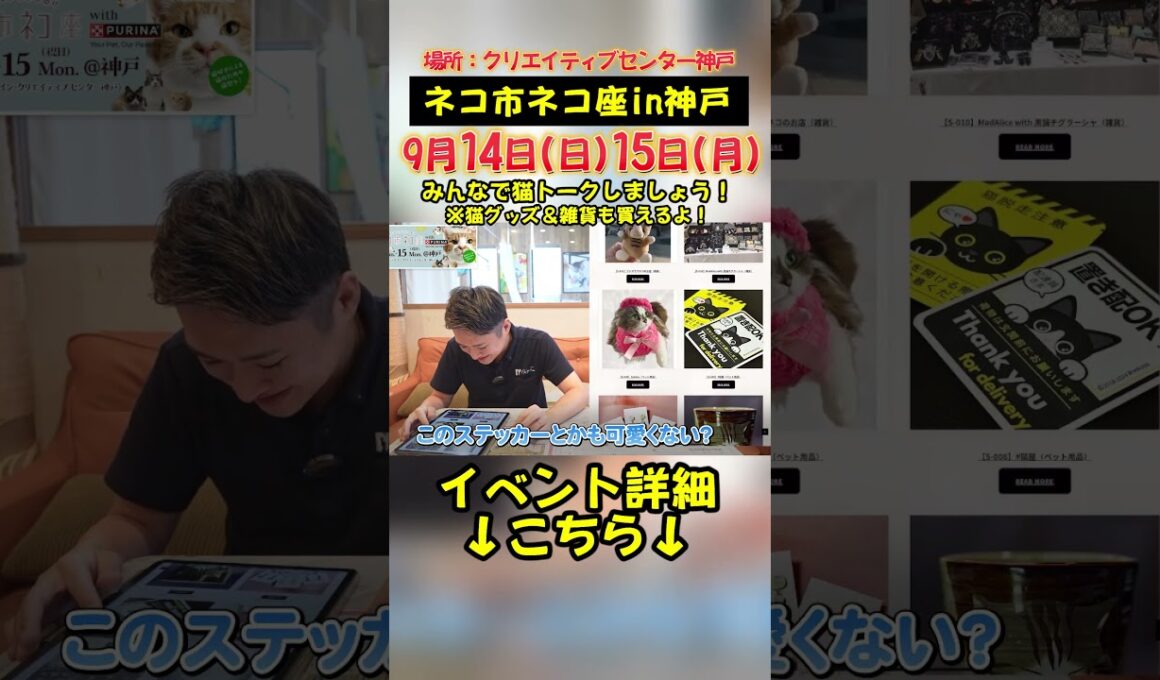 【日本最大級の猫イベント】ネコ市ネコ座 in 神戸 に出店します！！