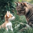 Puppy Dogs Stand Up To Maine Coon Cats