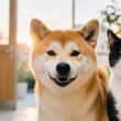 柴犬が子猫の病院送りを支援！柴ママのお見舞い🐶🚲❤️#柴犬 #可愛い ＃癒し  #面白い犬 #可愛い犬  #癒やしのペット動画  #愛犬家 #犬のいる暮らし #dog