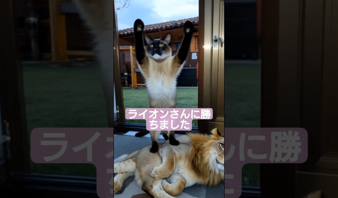 ちょこさん😺修行の成果ですww😺 #シャム猫 #たぬき猫 #ai生成動画 ai