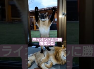 ちょこさん😺修行の成果ですww😺 #シャム猫 #たぬき猫 #ai生成動画 ai