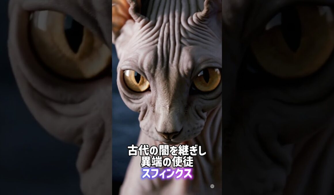 モフモフvs無毛🙀ギャップのある猫対決👊スフィンクス•サイベリアン🐈‍⬛