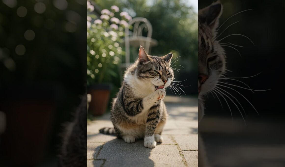 Garden Sunbeam Cat陽光庭院貓 #relaxing #ai #cat #reels #animal #dog #American Wirehair