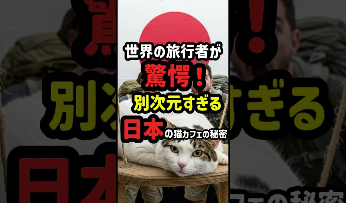 【衝撃】世界を驚かせた日本の猫カフェの秘密#猫好き
