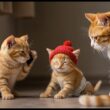 子猫が赤ちゃん猫の育児。ママに逢いたいと泣かれて電話をする！！