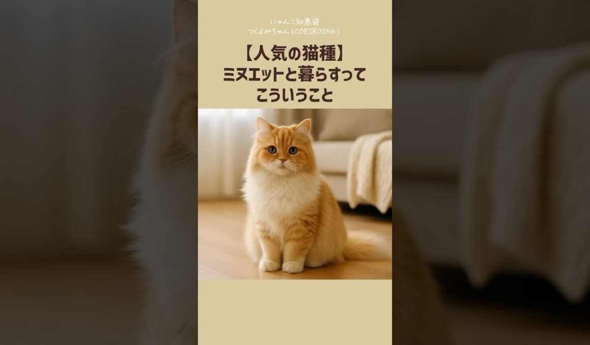 【人気の猫種】ミヌエットと暮らすって、こういうこと。