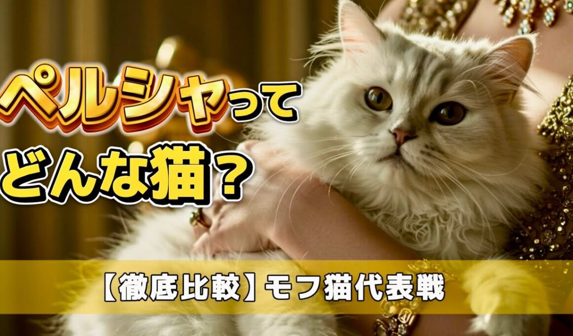 【貴族の猫？！】ペルシャの気品あふれる魅力を徹底解説！同じモフモフ猫のサイベリアンと比べると意外な結果！
