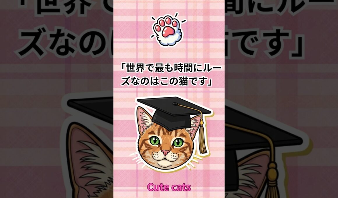 ペルシャ猫は世界で最も時間にルーズな猫