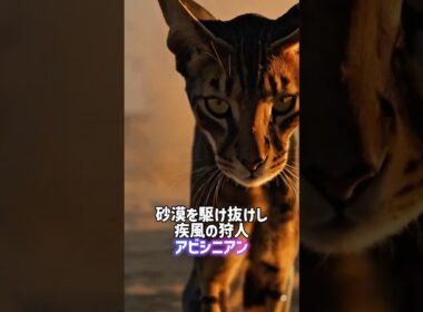 俊敏な猫とモフモフな猫🥊❗️アビシニアン•サイベリアン💨