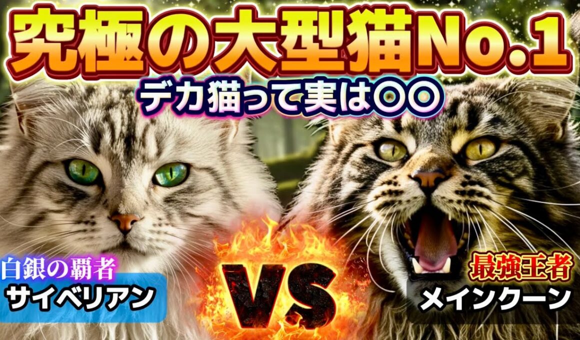 【徹底比較】大型猫は飼うの大変？メインクーン／サイベリアン│デカ猫の魅力を解説
