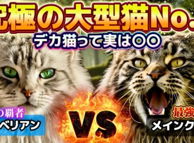 【徹底比較】大型猫は飼うの大変？メインクーン／サイベリアン│デカ猫の魅力を解説