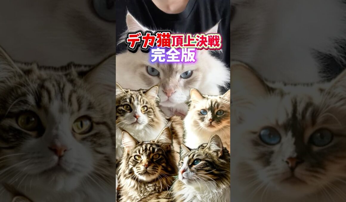 デカ猫頂上決戦！完全版｜サイベリアン・メインクーン・ノルウェージャン・ラグドール・ラガマフィン