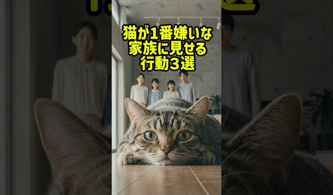 ネコが１番キライな家族にみせる行動３選#雑学