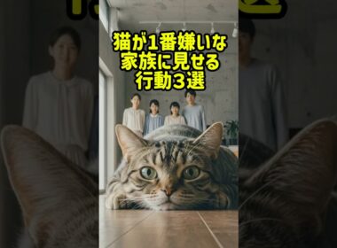 ネコが１番キライな家族にみせる行動３選#雑学
