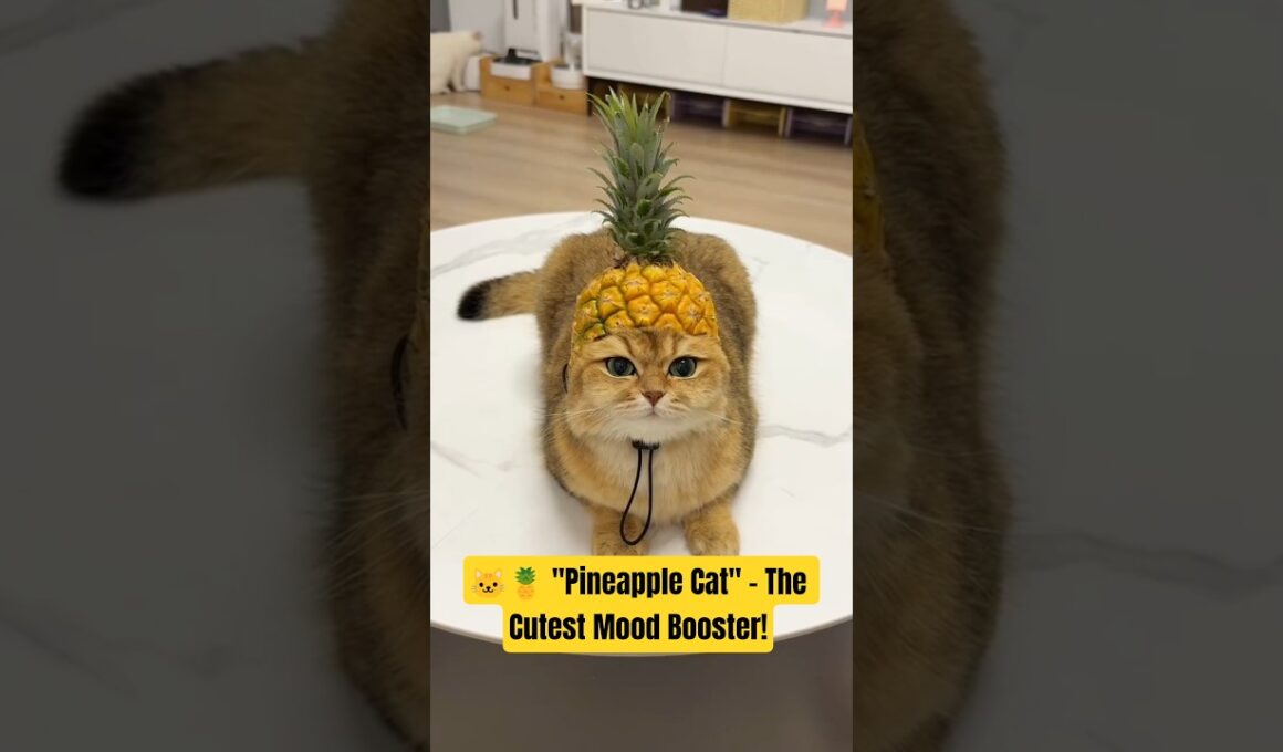 🐱🍍 "Pineapple Cat" – The Cutest Mood Booster!