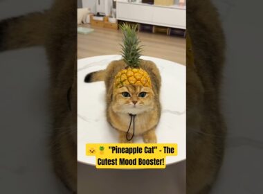 🐱🍍 "Pineapple Cat" – The Cutest Mood Booster!