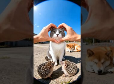 My Hand’s Magic Circle – Irresistible to Animals!Munchkin Cat / マンチカン / 먼치킨 고양이 / 曼赤肯貓#ai #aiart