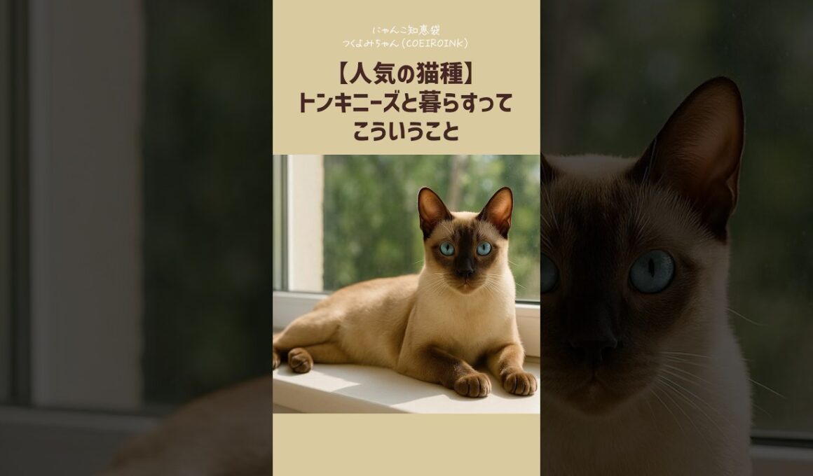 【人気の猫種】トンキニーズと暮らすって、こういうこと。