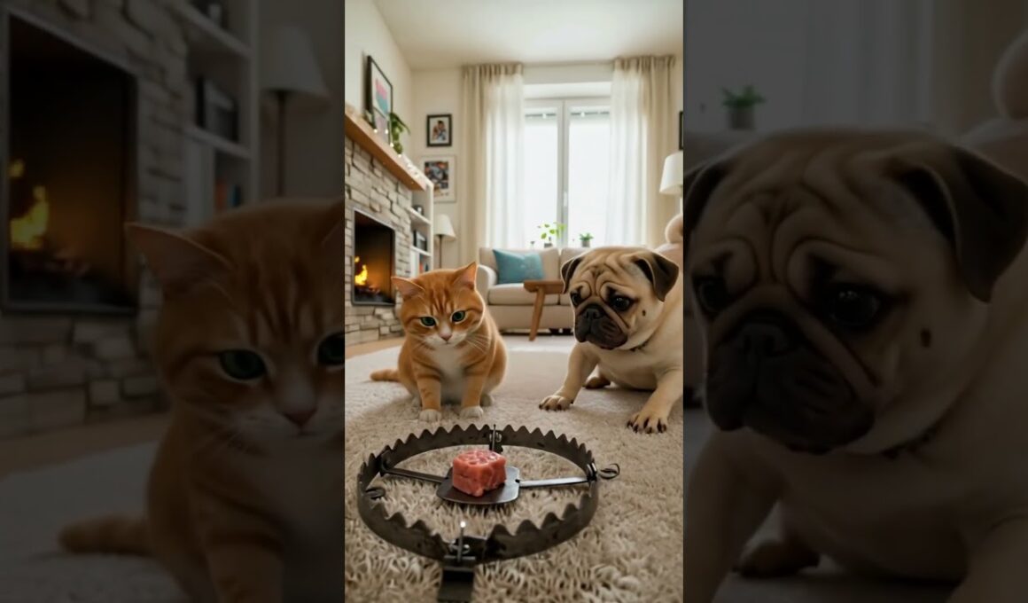 Will It Press the Trap? Watch Carefully/함정을 누를까요? 잘 지켜보세요/罠（わな）を押（お）すかな？よく見（み）ててね🤔 💥 #cat #cute