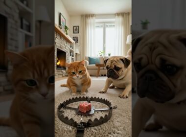 Will It Press the Trap? Watch Carefully/함정을 누를까요? 잘 지켜보세요/罠（わな）を押（お）すかな？よく見（み）ててね🤔 💥 #cat #cute