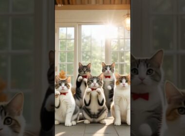 【少林寺の映画を観た後のにゃんこ🐱】スコティッシュフォールドちゃん#カンフー  #猫 #ねこ #可愛い #cat