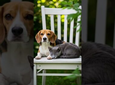 🐶A peaceful rest for dogs and cats 🐱 #cat #reels #dog #dogandcat #shorts #cute