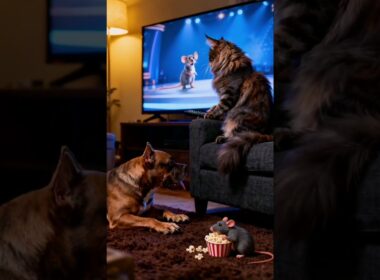 Surreal Weekend: Will the Cat's Remote Control Ruin the Mouse's Movie?