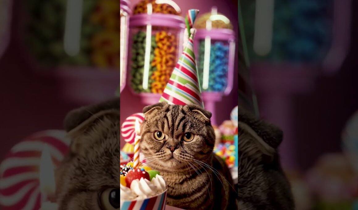 The grumpiest birthday boy in the world! 😠🎂 #cat