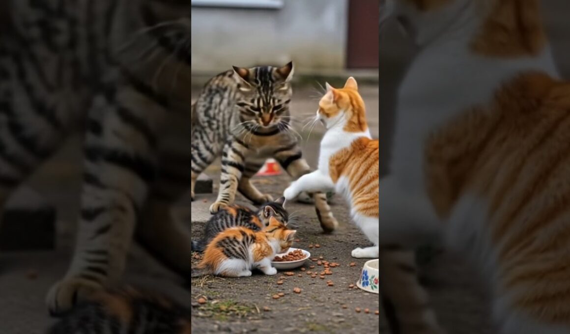 This Mother Cat is So Good 🙀 #shorts #cat #catlovers